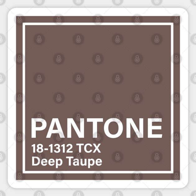 pantone 18-1312 TCX Deep Taupe Sticker by princessmi-com